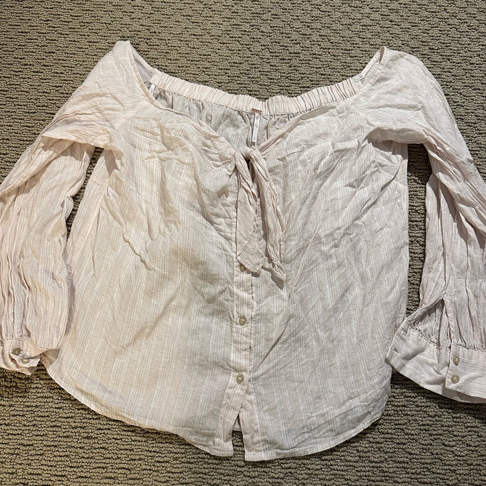 Free People Off Shoulder Blouse
